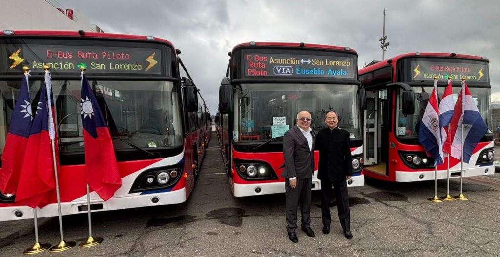 De Taiwán a Paraguay: los buses eléctricos ya están en camino
